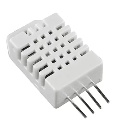 Capteur blanc avec grille et quatre broches métalliques