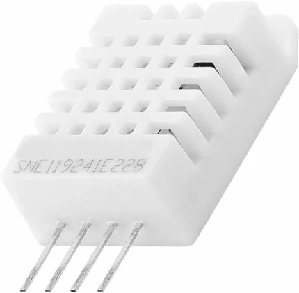 Capteur blanc avec quatre broches métalliques