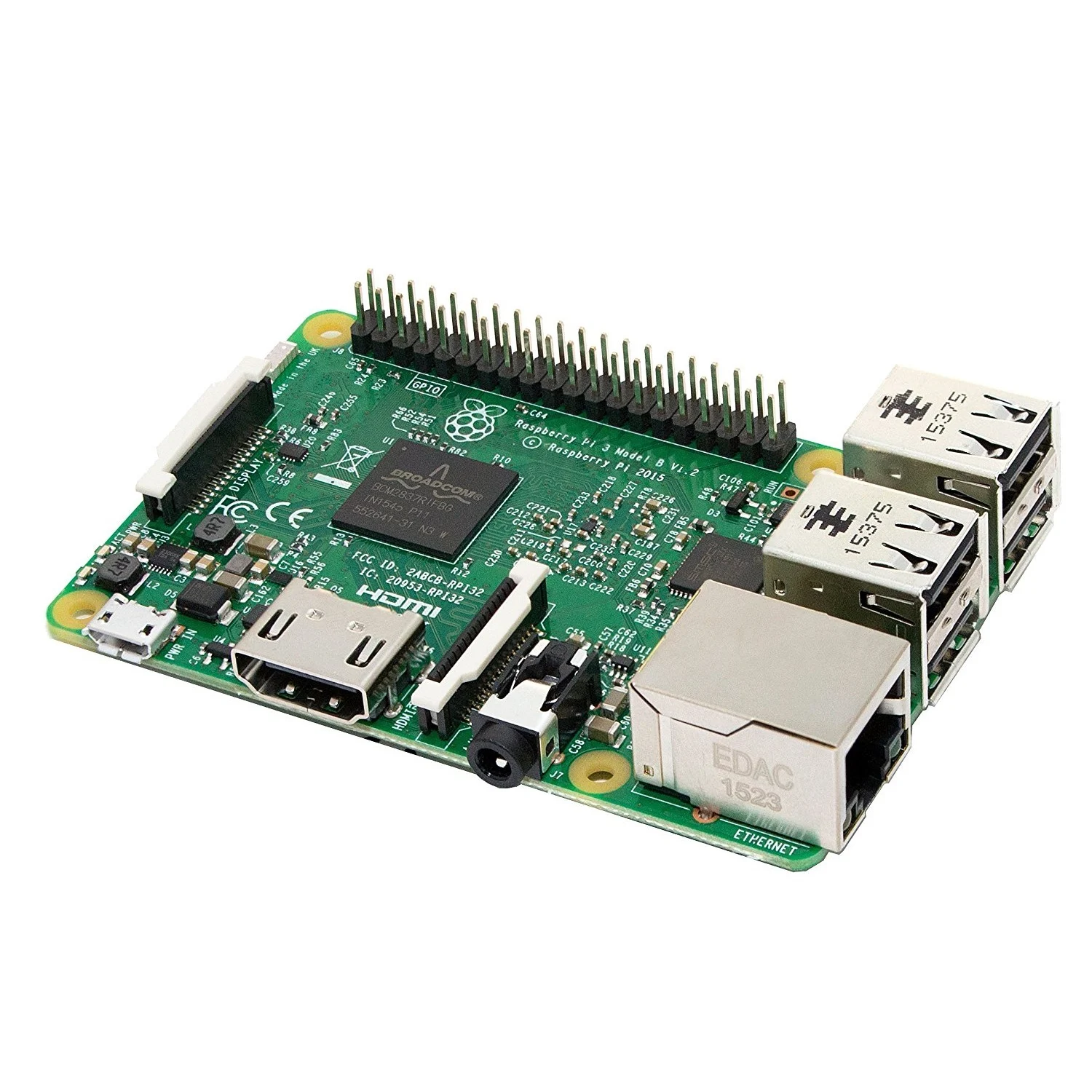 Carte Raspberry Pi 3 Modèle B carte raspberry pi - Carte Raspberry Rpi Pi3 Model B - Didactico Tunisie