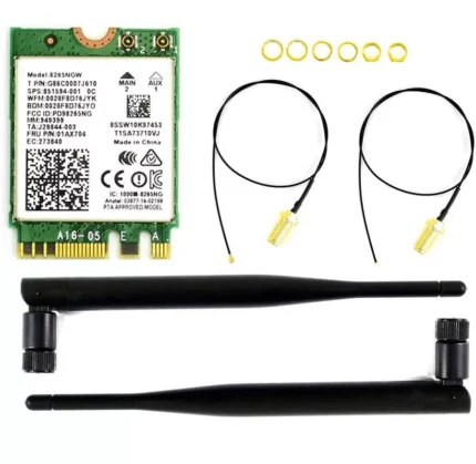 carte réseau ac8265 - Carte réseau sans fil AC8265+ antenne pour Jetson Nano - Didactico Tunisie