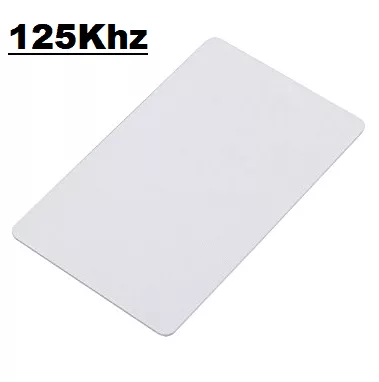 Carte blanche RFID 125KHz pour systèmes de contrôle d'accès