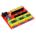 Carte d'extension rouge avec connecteurs et drivers pour Arduino