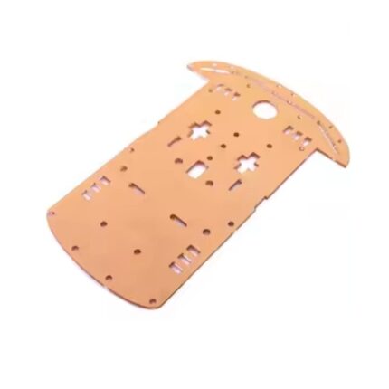 Châssis en acrylique orange pour robot mobile