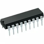 Circuit intégré noir avec 14 broches en boîtier DIP