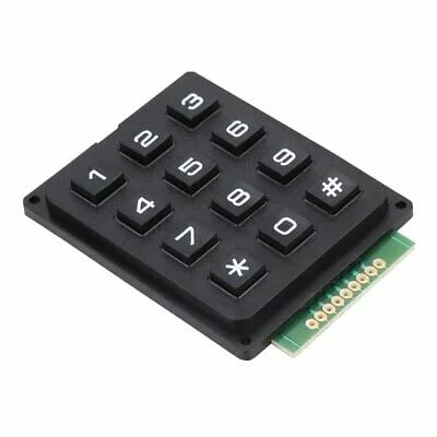 clavier 3x4 matrix - Clavier 3×4 matrix noir 12 boutons - Didactico Tunisie