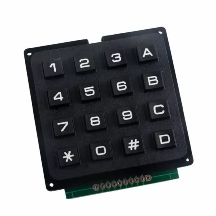 clavier 4x4 matrix - Clavier 4×4 matrix noir 16 boutons - Didactico Tunisie