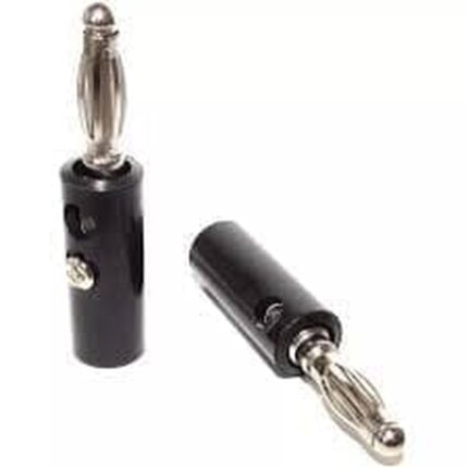 connecteur isolé fiche - Connecteur isolé Male de fiche banane 4 mm Noir - Didactico Tunisie