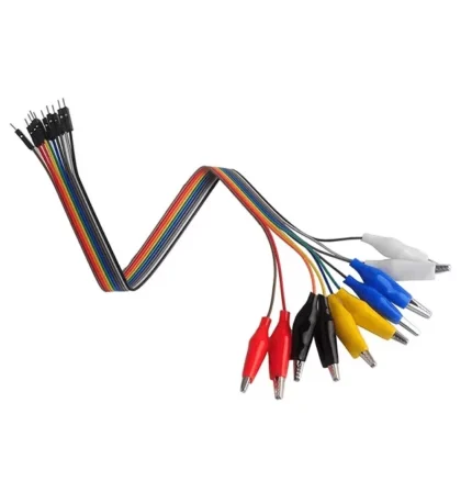 Câbles Dupont multicolores avec pinces crocodiles
