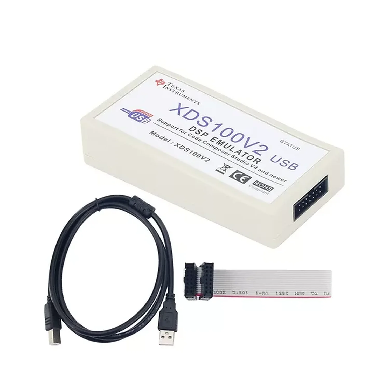 Emulateur De DSP XDS100 JTAG, Débogueur Pour TI DSP ARM9 Cortex A8 TMS320 Emulateur USB XDS100V2 avec câble et connecteurs