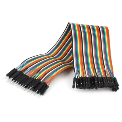 Câbles Dupont multicolores avec connecteurs mâle-femelle