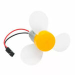 Helice jaune à trois feuilles pour moteur 3v