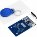 Module RFID RC522 avec carte blanche et porte-clé bleu