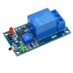 Module relais bleu avec LED et bornes de connexion