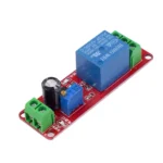Module relais 5V rouge avec bornes vertes et relais bleu
