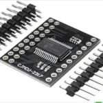 Module électronique avec puce et broches de connexion