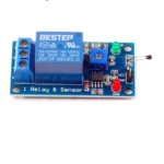 Module relais bleu avec capteur et bornes de connexion