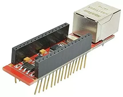 Module Ethernet avec connecteur RJ45 et broches dorées