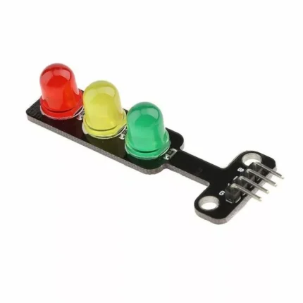 Module avec LED rouge, jaune et verte sur une carte noire