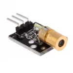 Module laser avec boîtier en laiton et trois broches de connexion