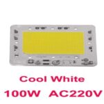 Module LED COB rectangulaire 100W avec fond jaune