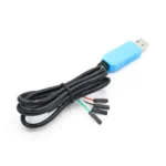 Câble USB bleu avec connecteurs femelles pour Arduino