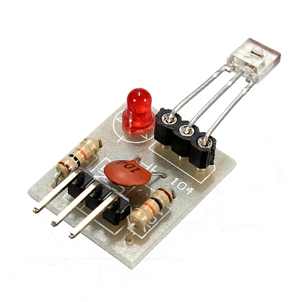 Module capteur de flamme avec LED et résistances Module électronique avec LED rouge, résistances et capteur de flamme