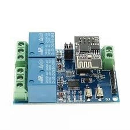 module relais esp-01 - Module Relais 2 Canaux Avec ESP-01 WIFI ESP8266 Pour Smart Controle - Didactico Tunisie