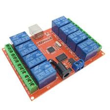 module relais 8ch - Module Relais Programmable DC 12v 8CH contrôle par PC pour maison intelligente - Didactico Tunisie