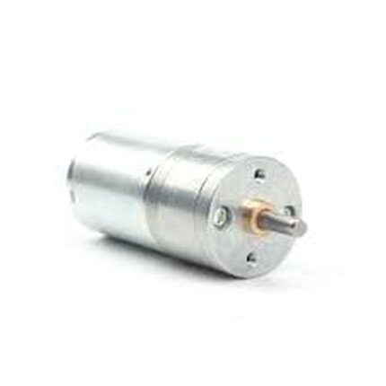 Moteur cylindrique en métal avec arbre de sortie