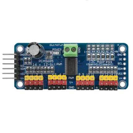pilote servomoteurs pca9685 - Pilote de servomoteurs PWM 12 Bits – 16 canaux PCA9685 - Didactico Tunisie