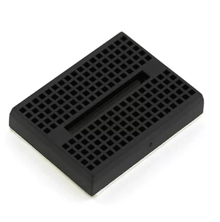 Mini breadboard noire avec 170 points de connexion
