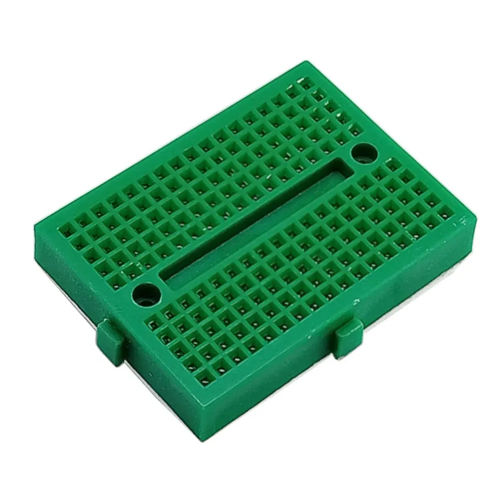 Mini breadboard verte 170 points plaque essai 170 - Plaque d’essai 170 points Vert - Didactico Tunisie