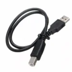 Câble USB noir avec connecteurs USB A et USB B