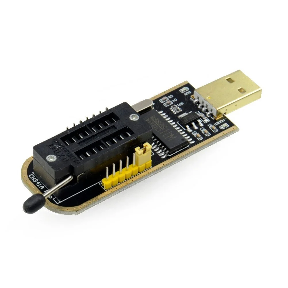 programmateur-usb-bios-flash-eeprom-serie-ch341a-24-25-3-1 Programmateur USB BIOS Flash EEPROM série CH341A 24/25 + Pince SOIC 8 SOP8 – Image 1