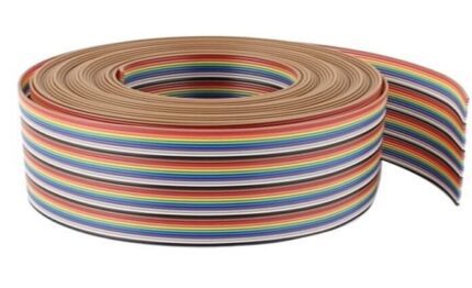 Câble ruban multicolore enroulé de 40 fils