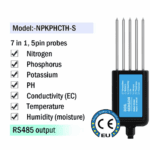 Capteur de sol 7 en 1 avec sondes pour NPK, PH, EC, température, humidité