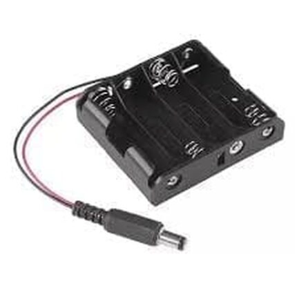 support batterie 4x - Support Batterie 4 X AA avec connecteur DC - Didactico Tunisie