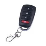 Télécommande RF noire avec 4 boutons A, B, C, D