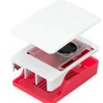 boîtier officiel Raspberry Pi 5 Rouge et Blanc