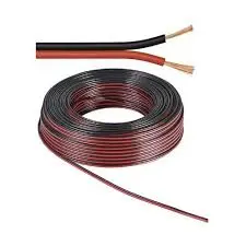 câble méplat 2x0 - Câble méplat 2×0.5mm rouge noir - Didactico Tunisie