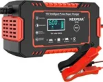 chargeur intelligent 12v - Chargeur de batterie intelligent 12V 6A avec écran LCD pour batteries plomb-acide gel AGM de voiture, moto, camion - Didactico Tunisie