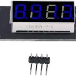 Module afficheur numérique 7 segments avec connecteur à broches