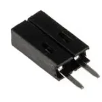 Connecteur femelle pour CI 2 contacts 1 rangée 2.54mm traversant