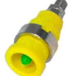 Connecteur Femelle de fiche banane 2 mm jaune