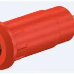 Connecteur Femelle de fiche banane 2 mm rouge