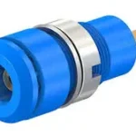 Connecteur Femelle de fiche banane 2 mm bleu