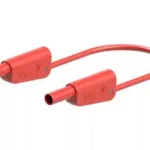 Cordon banane-banane 4mm Rouge empilable sécurisé 1 Métre