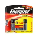Pile Max AAA Energizer Alcaline BP8+4