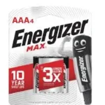Pile AAA Energizer Alcaline LR03 4PK