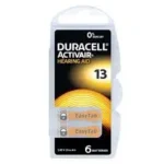 Pile Duracell Activair hearing aid 13 B6